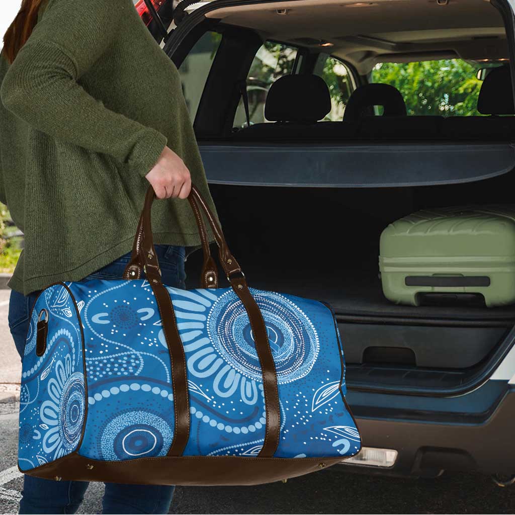 Australia Indigenous Travel Bag Blue Ribbon Prostate Cancer Awareness - Aussie Hoodie