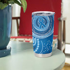 Australia Indigenous Tumbler Cup Blue Ribbon Prostate Cancer Awareness - Aussie Hoodie