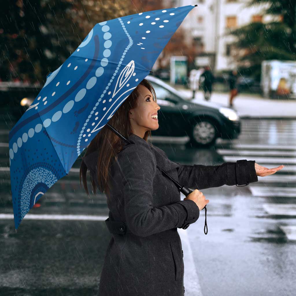 Australia Indigenous Umbrella Blue Ribbon Prostate Cancer Awareness - Aussie Hoodie