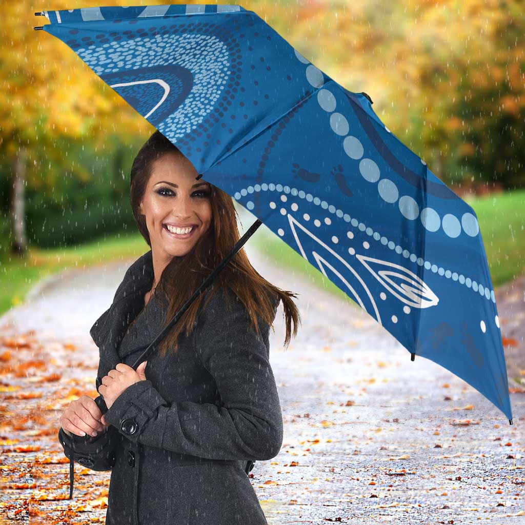 Australia Indigenous Umbrella Blue Ribbon Prostate Cancer Awareness - Aussie Hoodie