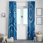 Australia Indigenous Window Curtain Blue Ribbon Prostate Cancer Awareness - Aussie Hoodie