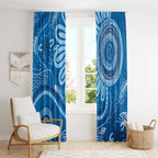 Australia Indigenous Window Curtain Blue Ribbon Prostate Cancer Awareness - Aussie Hoodie