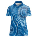 Australia Indigenous Women Polo Shirt Blue Ribbon Prostate Cancer Awareness - Aussie Hoodie
