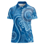 Australia Indigenous Women Polo Shirt Blue Ribbon Prostate Cancer Awareness - Aussie Hoodie