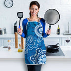 Australia Indigenous Prostate Cancer Awareness Apron Blue Ribbon Aboriginal Art - Aussie Hoodie