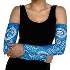 Australia Indigenous Prostate Cancer Awareness Arm Sleeves Blue Ribbon Aboriginal Art - Aussie Hoodie