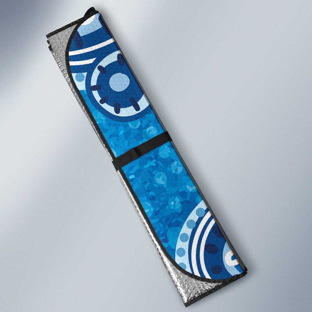 Australia Indigenous Prostate Cancer Awareness Auto Sun Shade Blue Ribbon Aboriginal Art - Aussie Hoodie