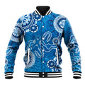 Australia Indigenous Prostate Cancer Awareness Baseball Jacket Blue Ribbon Aboriginal Art - Aussie Hoodie