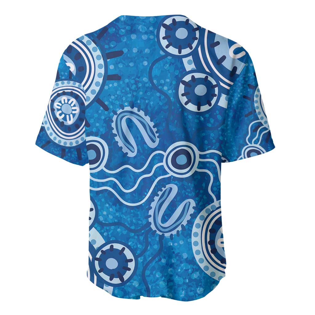 Australia Indigenous Prostate Cancer Awareness Baseball Jersey Blue Ribbon Aboriginal Art - Aussie Hoodie