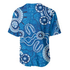 Australia Indigenous Prostate Cancer Awareness Baseball Jersey Blue Ribbon Aboriginal Art - Aussie Hoodie