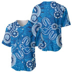 Australia Indigenous Prostate Cancer Awareness Baseball Jersey Blue Ribbon Aboriginal Art - Aussie Hoodie