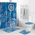 Australia Indigenous Prostate Cancer Awareness Bathroom Set Blue Ribbon Aboriginal Art - Aussie Hoodie