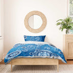 Australia Indigenous Prostate Cancer Awareness Bedding Set Blue Ribbon Aboriginal Art - Aussie Hoodie