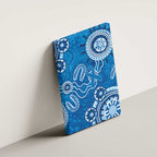 Australia Indigenous Prostate Cancer Awareness Canvas Wall Art Blue Ribbon Aboriginal Art - Aussie Hoodie