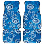 Australia Indigenous Prostate Cancer Awareness Car Mats Blue Ribbon Aboriginal Art - Aussie Hoodie
