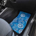 Australia Indigenous Prostate Cancer Awareness Car Mats Blue Ribbon Aboriginal Art - Aussie Hoodie