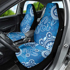Australia Indigenous Prostate Cancer Awareness Car Seat Cover Blue Ribbon Aboriginal Art - Aussie Hoodie