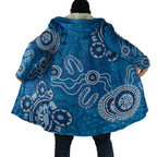 Australia Indigenous Prostate Cancer Awareness Cloak Blue Ribbon Aboriginal Art - Aussie Hoodie