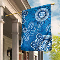 Australia Indigenous Prostate Cancer Awareness Garden Flag Blue Ribbon Aboriginal Art - Aussie Hoodie