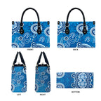 Australia Indigenous Prostate Cancer Awareness Leather Bag Blue Ribbon Aboriginal Art - Aussie Hoodie