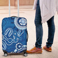 Australia Indigenous Prostate Cancer Awareness Luggage Cover Blue Ribbon Aboriginal Art - Aussie Hoodie