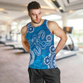 Australia Indigenous Prostate Cancer Awareness Men Tank Top Blue Ribbon Aboriginal Art - Aussie Hoodie