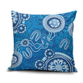 Australia Indigenous Prostate Cancer Awareness Pillow Cover Blue Ribbon Aboriginal Art - Aussie Hoodie