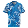 Australia Indigenous Prostate Cancer Awareness Rugby Jersey Blue Ribbon Aboriginal Art - Aussie Hoodie