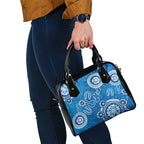 Australia Indigenous Prostate Cancer Awareness Shoulder Handbag Blue Ribbon Aboriginal Art - Aussie Hoodie