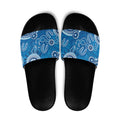 Australia Indigenous Prostate Cancer Awareness Slide Sandals Blue Ribbon Aboriginal Art - Aussie Hoodie