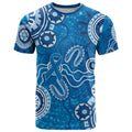 Australia Indigenous Prostate Cancer Awareness T Shirt Blue Ribbon Aboriginal Art - Aussie Hoodie