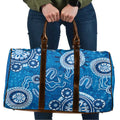 Australia Indigenous Prostate Cancer Awareness Travel Bag Blue Ribbon Aboriginal Art - Aussie Hoodie