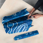 Australia Indigenous Prostate Cancer Awareness Umbrella Blue Ribbon Aboriginal Art - Aussie Hoodie