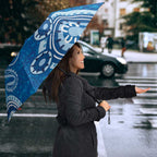 Australia Indigenous Prostate Cancer Awareness Umbrella Blue Ribbon Aboriginal Art - Aussie Hoodie