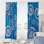 Australia Indigenous Prostate Cancer Awareness Window Curtain Blue Ribbon Aboriginal Art - Aussie Hoodie