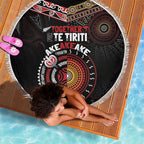 Aotearoa and Australia Indigenous Beach Blanket Stand Together For Te Tiriti