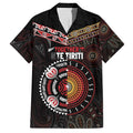 Aotearoa and Australia Indigenous Family Matching Summer Maxi Dress and Hawaiian Shirt Stand Together For Te Tiriti