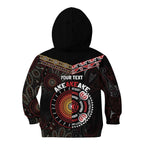 Aotearoa and Australia Indigenous Kid Hoodie Stand Together For Te Tiriti