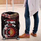 Aotearoa and Australia Indigenous Luggage Cover Stand Together For Te Tiriti