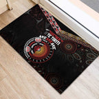 Aotearoa and Australia Indigenous Rubber Doormat Stand Together For Te Tiriti