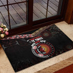Aotearoa and Australia Indigenous Rubber Doormat Stand Together For Te Tiriti