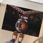Aotearoa and Australia Indigenous Rubber Doormat Stand Together For Te Tiriti