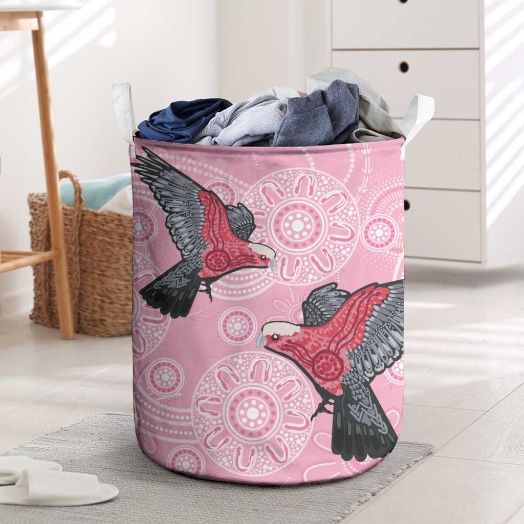 Pink Galah Aussie Aboriginal Laundry Basket Soaring High - Aussie Hoodie