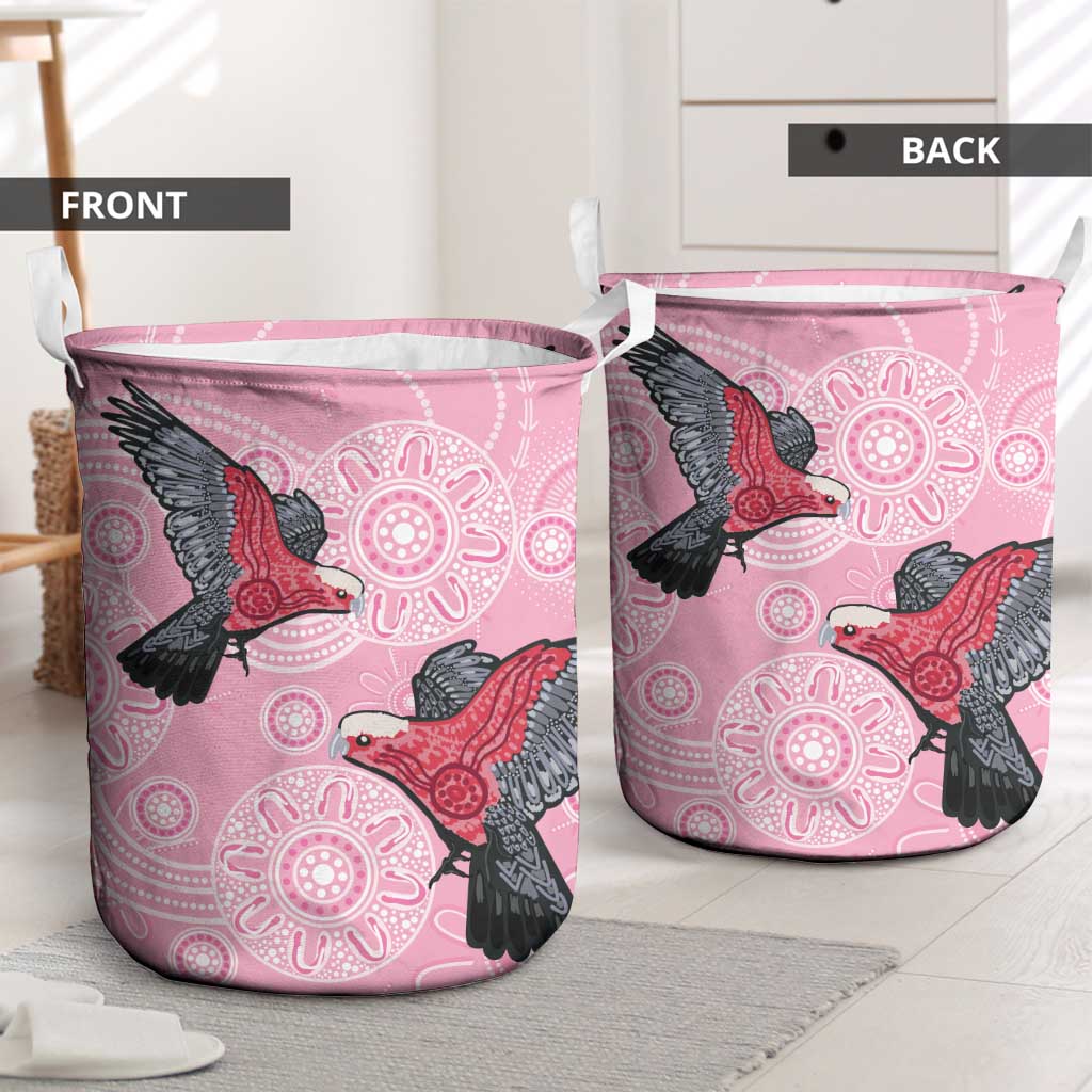 Pink Galah Aussie Aboriginal Laundry Basket Soaring High - Aussie Hoodie
