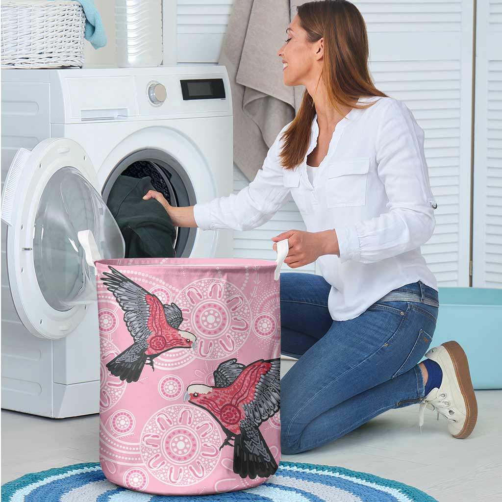 Pink Galah Aussie Aboriginal Laundry Basket Soaring High - Aussie Hoodie