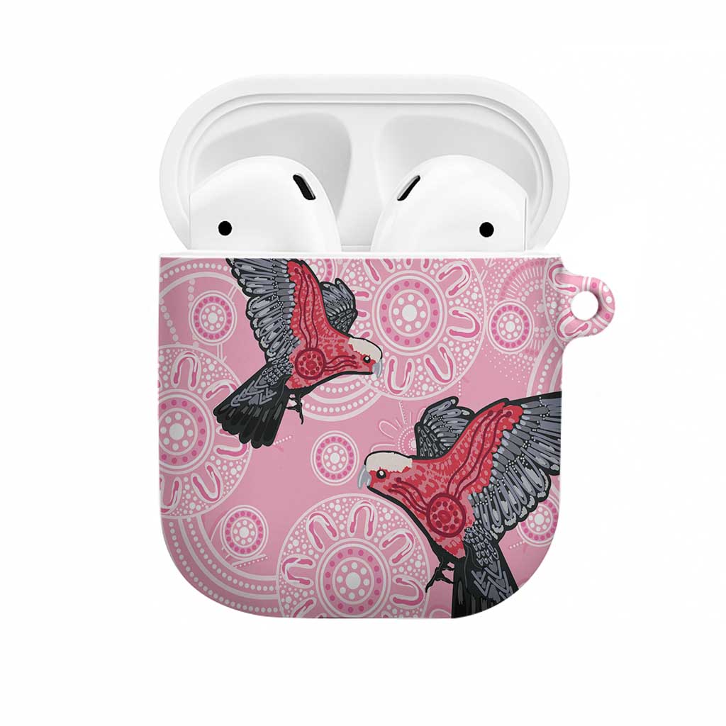 Pink Galah Aussie Aboriginal AirPods Case Soaring High - Aussie Hoodie
