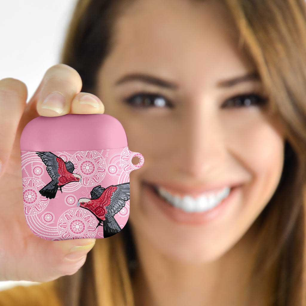 Pink Galah Aussie Aboriginal AirPods Case Soaring High - Aussie Hoodie