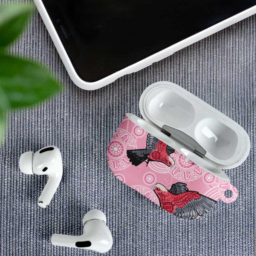 Pink Galah Aussie Aboriginal AirPods Case Soaring High - Aussie Hoodie