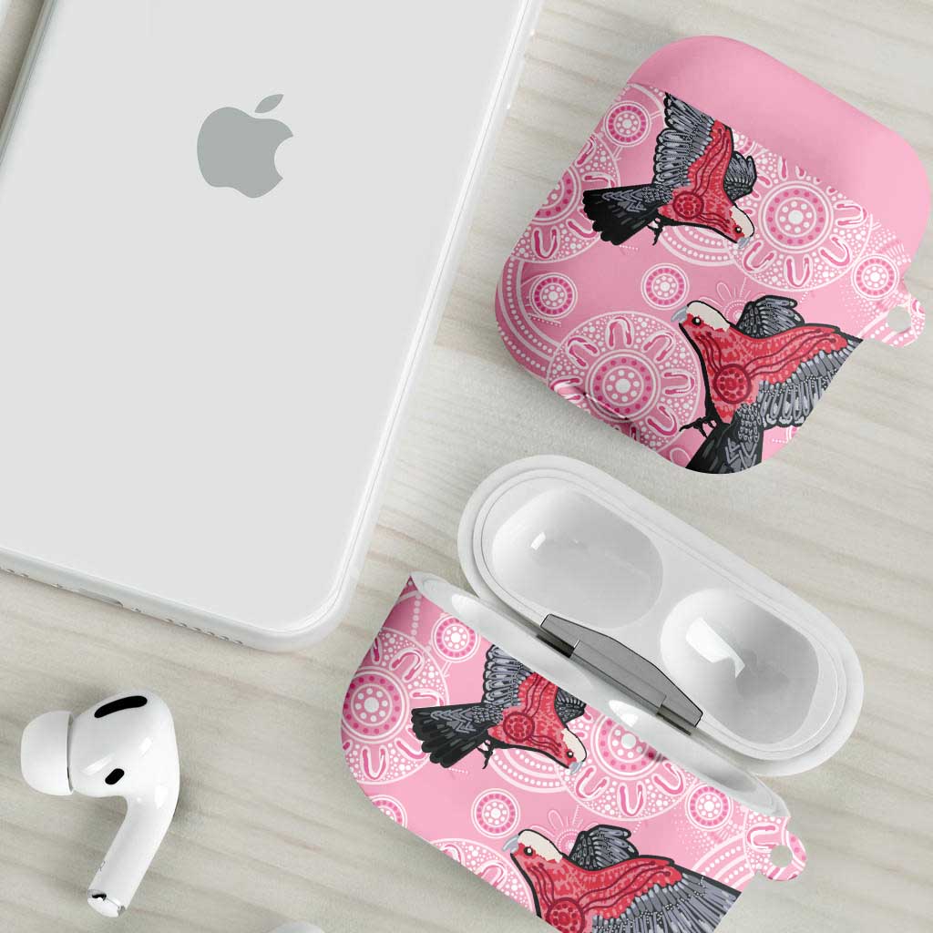 Pink Galah Aussie Aboriginal AirPods Case Soaring High - Aussie Hoodie
