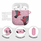 Pink Galah Aussie Aboriginal AirPods Case Soaring High - Aussie Hoodie